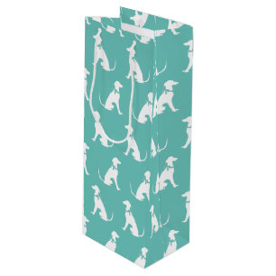 Greyhound Doppy Puppy Geschenktüte Für Weinflaschen