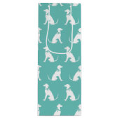 Greyhound Doppy Puppy Geschenktüte Für Weinflaschen (Vorderseite)