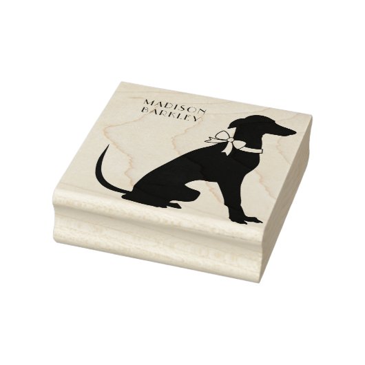 Greyhound Doppy Puppy Gummistempel (Stempel)