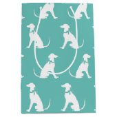 Greyhound Doppy Puppy Mittlere Geschenktüte (Vorderseite)