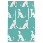 Greyhound Doppy Puppy Mittlere Geschenktüte (Rückseite)