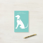 Greyhound Doppy Puppy Post-it Klebezettel (Auf Schreibtisch)