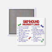 GREYHOUND-Eigenschaftengesetze 2 Magnet (Vorderseite/Rückseite)