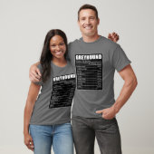 Greyhound Ewner Puppy Dog Lover Greyhound Fakten T-Shirt (Unisex)