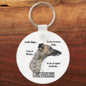 Greyhound FAQ-Schlüsselanhänger Schlüsselanhänger (Vorderseite)