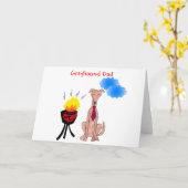 Greyhound Fawn Vater Card Karte (Gelbe Blume)