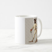 Greyhound Fencer bei Creme Vollversion 2 Kaffeetasse (VorderseiteRechts)