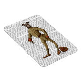 Greyhound Fencer Dark Full 2 Magnet (Rechte Seite)