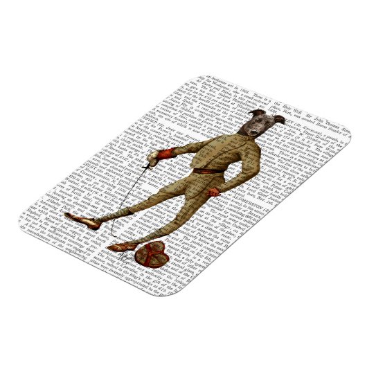 Greyhound Fencer Dark Full 2 Magnet (Linke Seite)