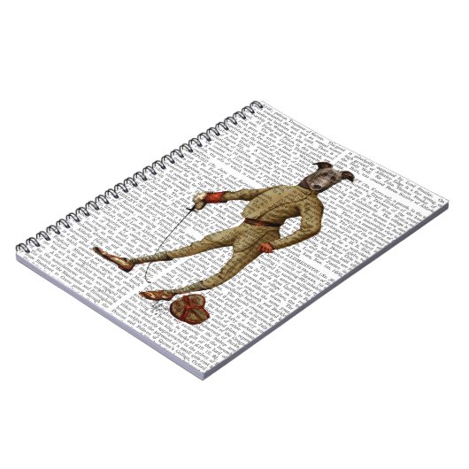 Greyhound Fencer Dark Full 2 Notizblock (Linke Seite)