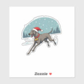 Greyhound Festive Sprint Aufkleber (Blatt)