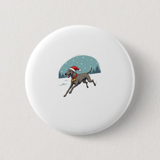 Greyhound Festive Sprint Button (Vorderseite)