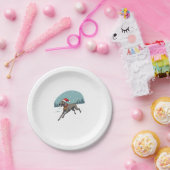 Greyhound Festive Sprint Pappteller (Party)