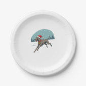 Greyhound Festive Sprint Pappteller (Vorderseite)