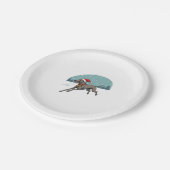 Greyhound Festive Sprint Pappteller (Schrägansicht)