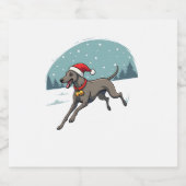 Greyhound Festive Sprint Schaumweinetikett (Einzelnes Label)