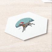 Greyhound Festive Sprint Untersetzer (angewinkelt)