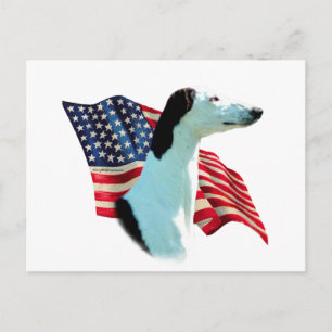 Greyhound Flag Postkarte