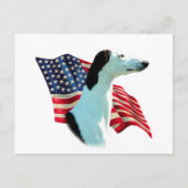 Greyhound Flag Postkarte (Vorderseite)