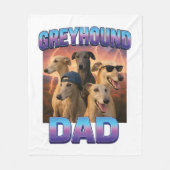 Greyhound Fleecedecke (Vorderseite)