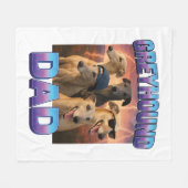 Greyhound Fleecedecke (Vorderseite (Horizontal))
