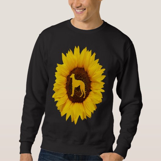 Greyhound For Women Men Dog Pet Racer Sunflower Sweatshirt (Vorderseite)