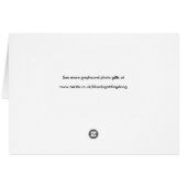 Greyhound-Fotokarte (Rückseite Horizontal)