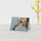 Greyhound-Fotokarte (p291) Karte (Gelbe Blume)