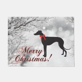 Greyhound Frohe Weihnachten Fußmatte