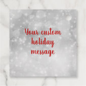 Greyhound Frohe Weihnachten Geschenkanhänger (Rückseite)