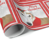 Greyhound Frohe Weihnachten Geschenkpapier (Rolleneckpunkt)