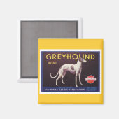 Greyhound Fruchtkäfigkennzeichnung Magnet (Vorderseite/Rückseite)