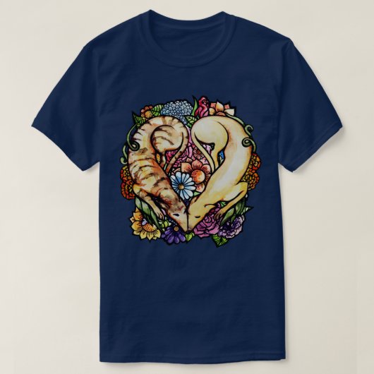 Greyhound Garden T-Shirt (Design vorne)