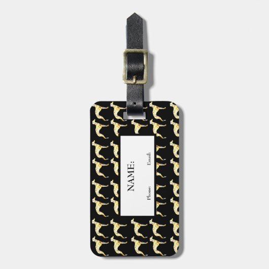 Greyhound Gepäckanhänger (Vorderseite vertikal)