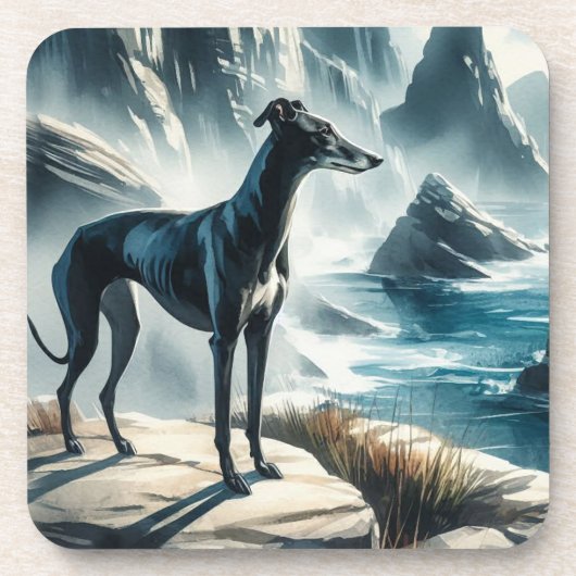 Greyhound Getränkeuntersetzer (Vorderseite)
