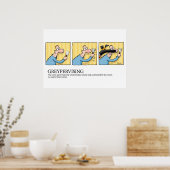 Greyhound Glossary Greypervising Poster (Küche)