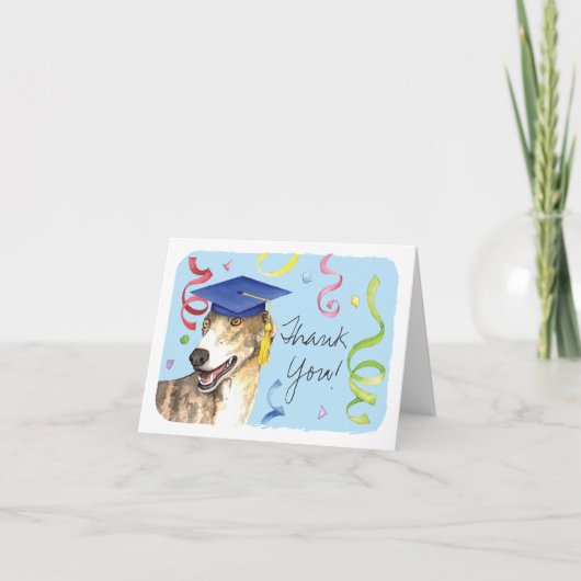 Greyhound Graduate Karte (Vorderseite)