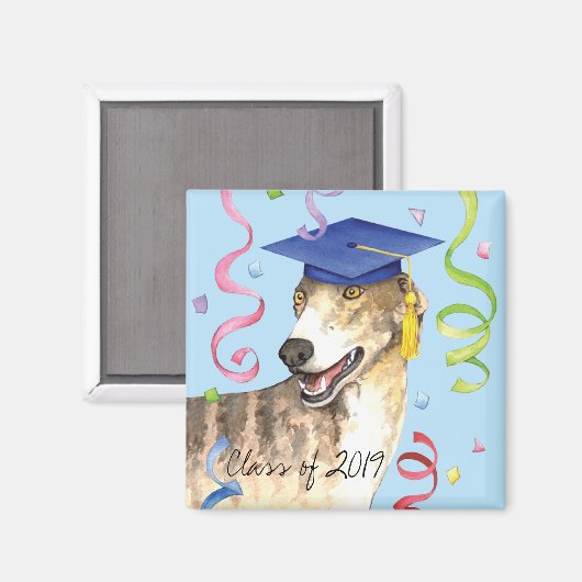 Greyhound Graduate Magnet (Vorderseite/Rückseite)