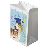 Greyhound Graduate Mittlere Geschenktüte (Rückseite Schrägansicht)