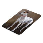 Greyhound Gus Dog Art Magnet (Linke Seite)