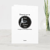 Greyhound haben eine Greyt Birthday Card Karte (Rückseite)