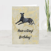 Greyhound haben eine Greyt Birthday Card Karte (Vorderseite)