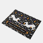 Greyhound Halloween Front Door Mat Fußmatte (Schrägansicht)