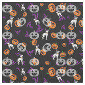 Greyhound Halloween Iggy Joann Fabric Stoff (Nahaufnahme)
