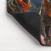 Greyhound Halloween Spooky Mousepad (Ecke)