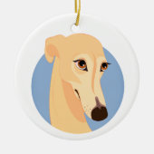 Greyhound Hanging Ornament (Vorne)