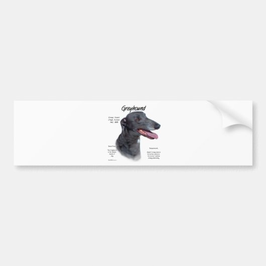 Greyhound History Design Autoaufkleber (Vorne)