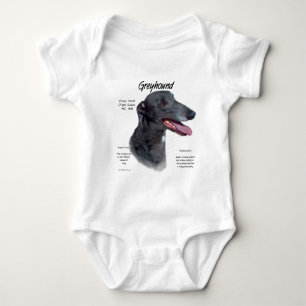 Greyhound History Design Baby Strampler