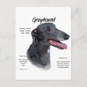 Greyhound History Design Postkarte (Vorderseite)