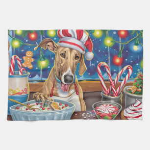Greyhound Holiday Backen: Festive Weihnachten Geschirrtuch